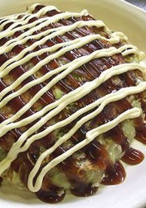 A picture of Simple but Addictive Cabbage Okonomiyaki (Savory Pancake).