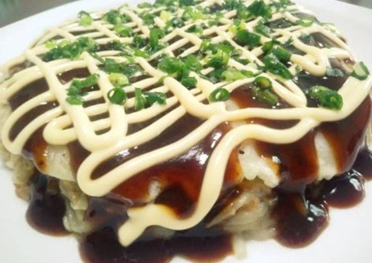 Recipe of Yummy Melting Okonomiyaki with Cabbage