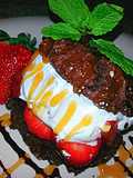 Chocolate Amaretto Strawberry Shortcakes