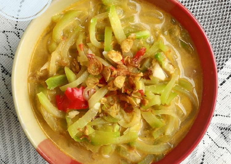 Bahan mengolah Sayur Labu Siam Kuah Kuning Anti Gagal