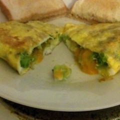 A picture of Easy Broccoli and Cheese Omelette.