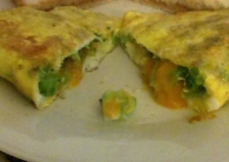 Easy Broccoli and Cheese Omelette