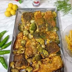A picture of Baked fish.