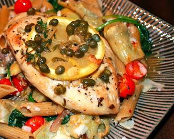 The New Way Prepare Recipe Chicken picatta wartichoke hearts Delicious Simple