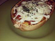 A picture of oven spaghetti squash