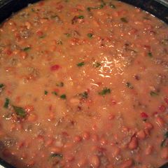 A picture of Easy pinto beans with sausage.