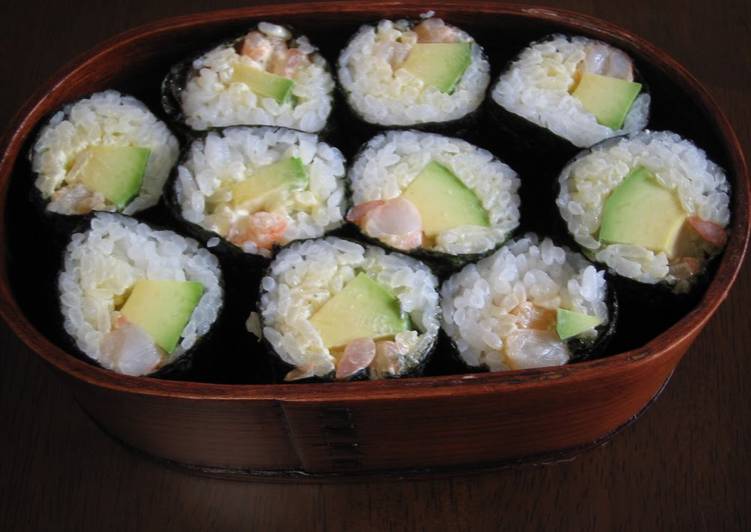 Easiest Way to Prepare Perfect Avocado and Shrimp California Roll