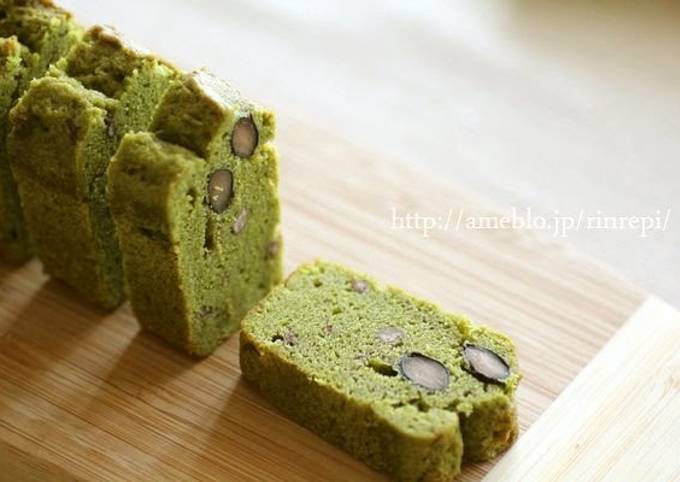 Recipe of Super Quick Homemade Matcha and Ogura Butter Pound Cake