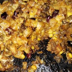 A picture of Easy Taco Tuesday Cheesy Potato Skillet GF.