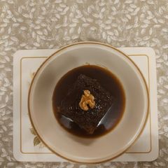 A picture of Vegan sticky toffee pudding.