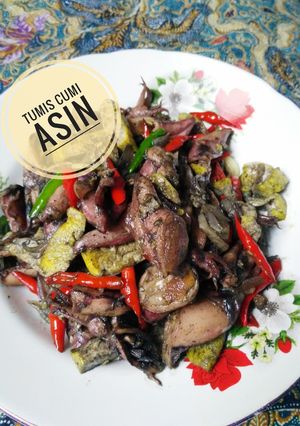 Foto resep Tumis cumi asin