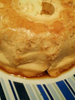 Una foto de Flan de turrón de Jijona