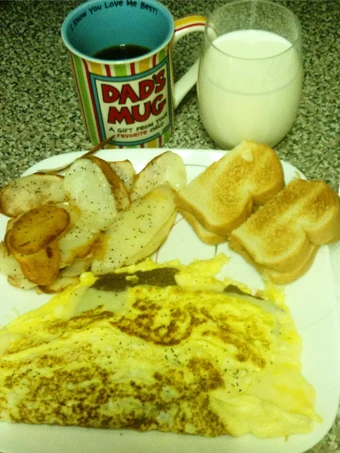 Recipe Easy Cheesy Cheesesteak Omelet the  Makes Drooling Makes you drool