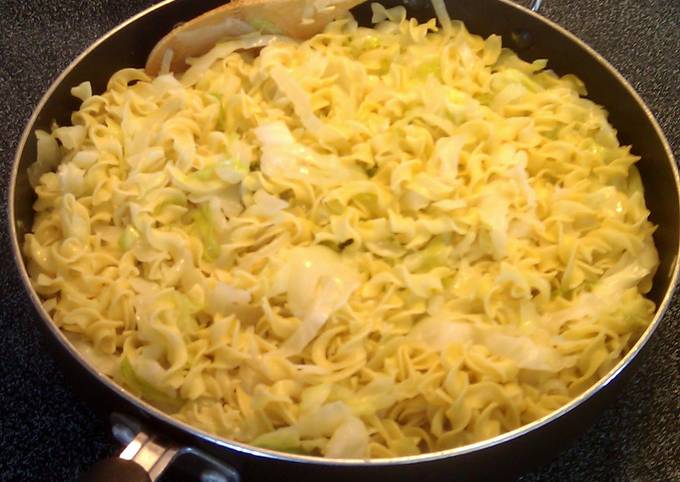 Step-by-Step Guide to Prepare Perfect Haluski (noodles with cabbage and
onion