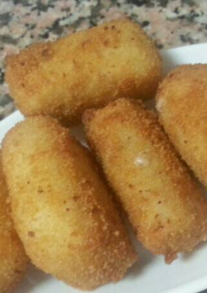 Una foto de Pincho de croquetas