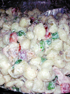 A picture of Brenda's Creamy BLT Pasta Salad.