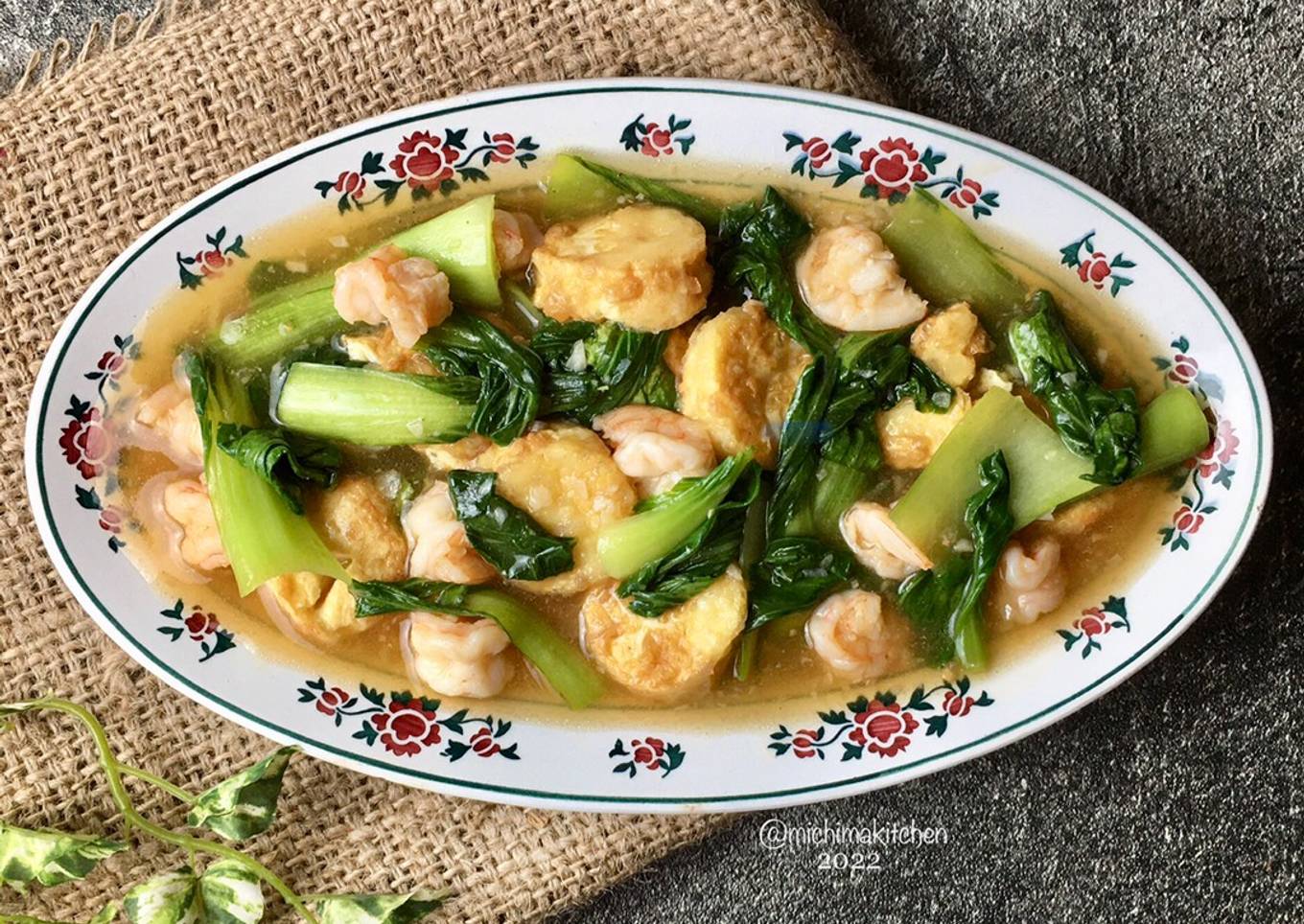 Cah Bokcoy Tofu Udang