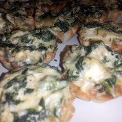 Spinach and Artichoke Cups A picture of Spinach and Artichoke Cups.