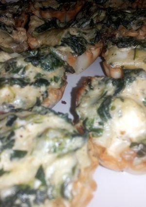 A picture of Spinach and Artichoke Cups.