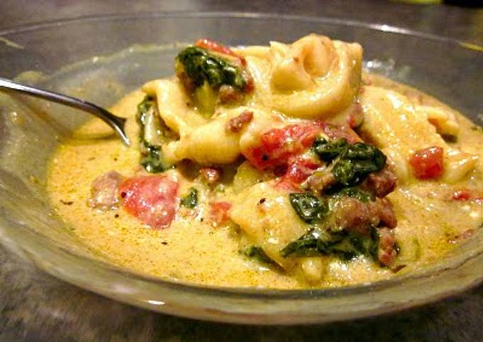 Easiest Way to Make Super Quick Homemade Creamy Sausage Tortellini Soup