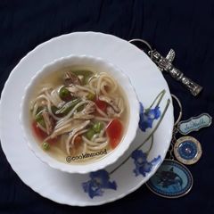 Chicken Clear soup / Noodles soup A picture of Chicken Clear soup / Noodles soup.