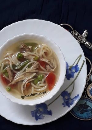 A picture of Chicken Clear soup / Noodles soup.