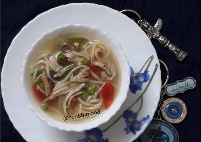 Step-by-Step Guide to Prepare Ultimate Chicken Clear soup / Noodles soup