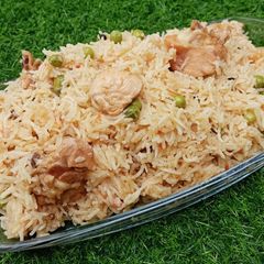 A picture of Chicken Mattar Pualo 😍😍.