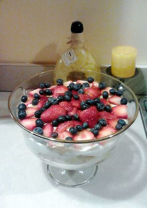 A picture of Angelic Fruit Trifle.