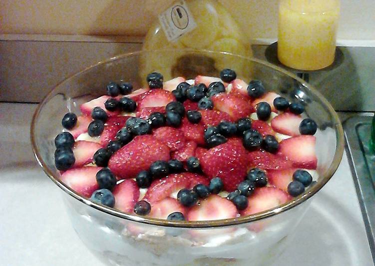 Steps to Prepare Speedy Angelic Fruit Trifle