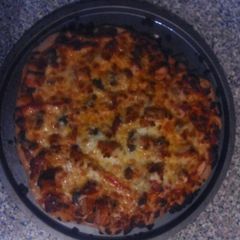 A picture of Italian Meat Feast Thin Pizza.