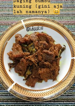 Foto resep 03. Daging goreng bumbu kuning