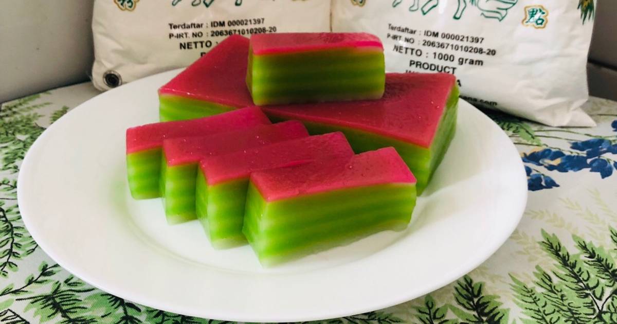 Resep Lapis Tapioca Pandan Oleh Ririn April Lia Cookpad