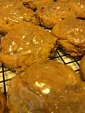 "Pumpkin Cookies" - with nuts & raisins & cinnamon glaze......