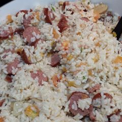 A picture of Sausage and Rice.