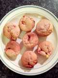 Sophie's strawberry and white chocolate muffins