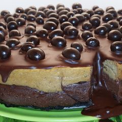 Layered mocha cheesecake A picture of Layered mocha cheesecake.