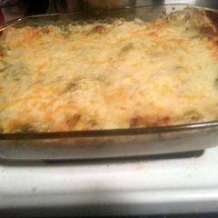 A picture of Broccoli and Spinach White Lasagna.