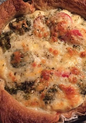Foto principal de Quiché de brocoli y calabacín