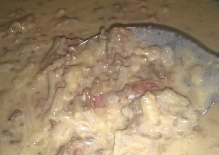 Recipe of Any-night-of-the-week Crock pot bacon cheeseburger soup