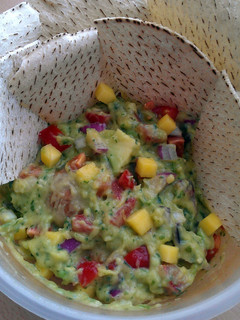 A picture of Vickys Mango Guacamole, GF DF EF SF NF.