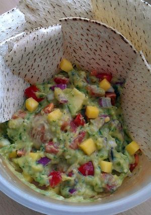 A picture of Vickys Mango Guacamole, GF DF EF SF NF.