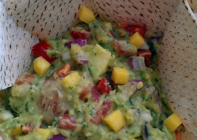 Steps to Prepare Speedy Vickys Mango Guacamole, GF DF EF SF NF