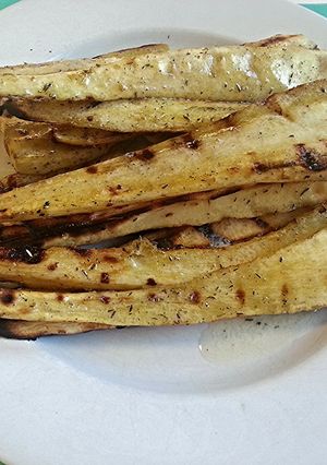A picture of Grilled Parsnips.