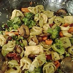 Anything goes pasta salad A picture of Anything goes pasta salad.