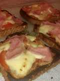 Mini healthy pizza.