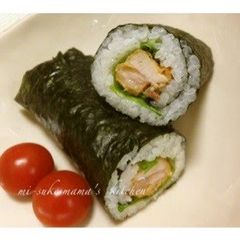 A picture of Chicken Karaage Sushi Roll.