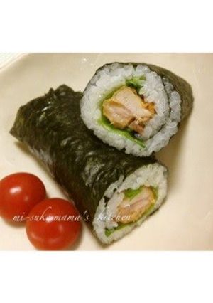 A picture of Chicken Karaage Sushi Roll.