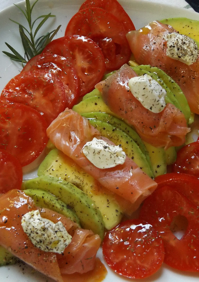 Una foto de Otra forma de presentar el salmón ahumado