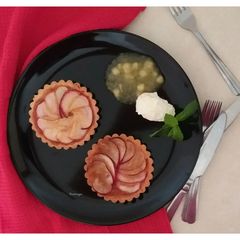 A picture of French apple tart.